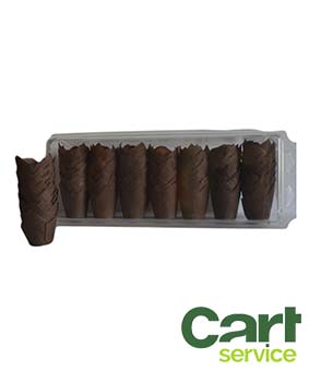 BLISTER 300 TULIP CUPS 110 35 MARRON PAQUETE 448uds.