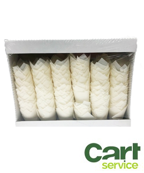 BLISTER 300 TULIP CUPS 110 35 BLANCAS PAQUETE 448uds.