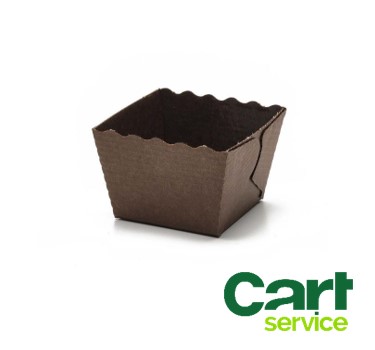 EASY BAKE 45X45X40 CUADRADO MARRON CAJA 1600uds.