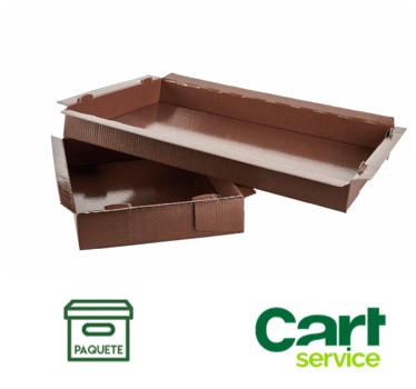 MOLDE FUSTELLATO 295X395X40 MARRON PAQUETE 50uds.