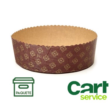 MOLDE PARA PANETTONE BAJO M170/55 500GR - PAQUETE 54UD