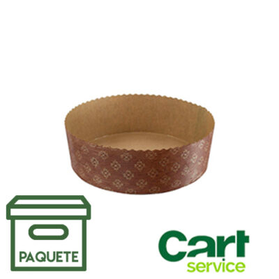 MOLDE PANETTONE BAJO M185 P  48 PAQUETE 48uds.