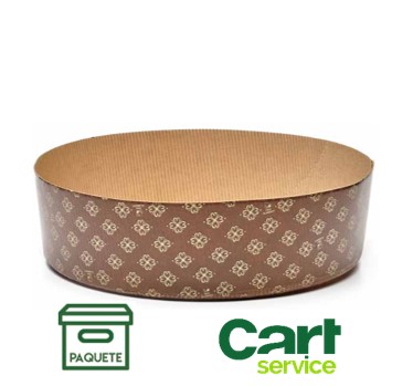 MOLDE PANETTONE BAJO M275 P  25 PAQUETE 25uds.