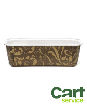 MOLDE PLUM CAKE PM158 ARABESCO MARRON CAJA 720uds.