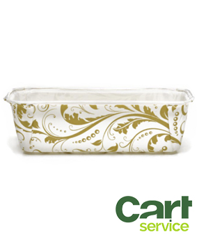 MOLDE PLUM CAKE PM158 ARABESCO BLANCO CAJA 720uds.