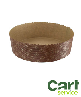 MOLDE PARA PANETTONE BAJO M185 750GR  CAJA 480uds.
