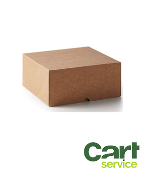 CAJA TARTA KRAFT 17X17X10 ANONIMA SIN ASA 50uds.