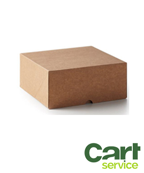 CAJA TARTA KRAFT 23X23X10 ANONIMA SIN ASA 50uds.