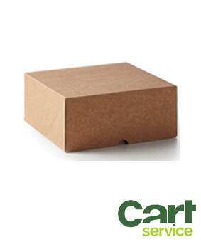 CAJA TARTA KRAFT 25X25X10 ANONIMA SIN ASA 50uds.