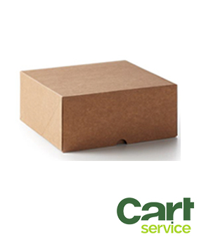 CAJA TARTA KRAFT 29X29X10 ANONIMA SIN ASA 50uds.