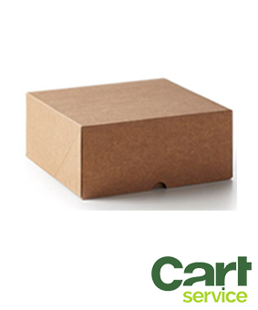 CAJA TARTA KRAFT 31X31X10 ANONIMA SIN ASA 50uds.