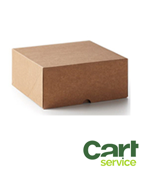 CAJA TARTA KRAFT 33X33X10 ANONIMA SIN ASA 50uds.