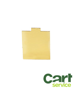 FORMATO RECTANGULAR CUADRADO ORO 7X7CM CAJA 200uds.