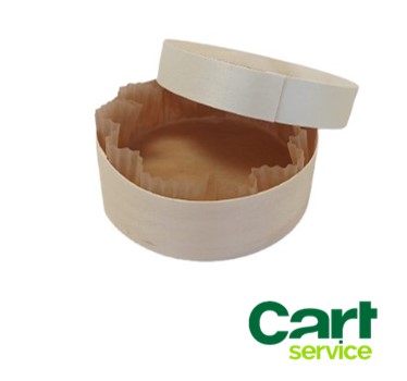 CAJA Y TAPA MADERA MOLDE PAPEL 125x40 50uds.