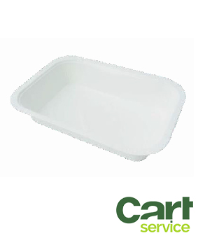 SIS BANDEJA BLANCA MICROONDAS 1270CC CAJA 400uds.