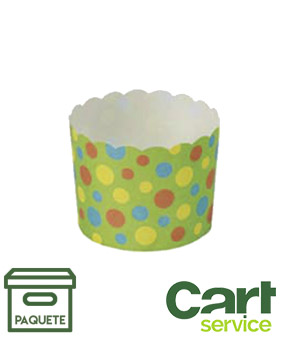 TEM MS8803 PET VERDE TOPOS 59x50 PAQUETE 100uds.