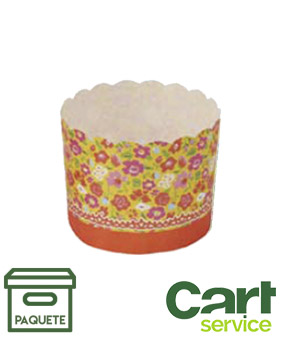 TEM MS8805 PET FLORES NARANJA 59x50 PAQUETE 100uds.
