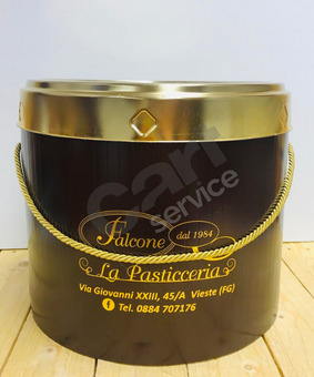 CAJA PANETTONE ACADEMY BOX MARRON 260X180mm ANONIMA 25uds.