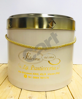 CAJA PANETTONE ACADEMY BOX BEIG 220X210mm ANONIMA 25uds.