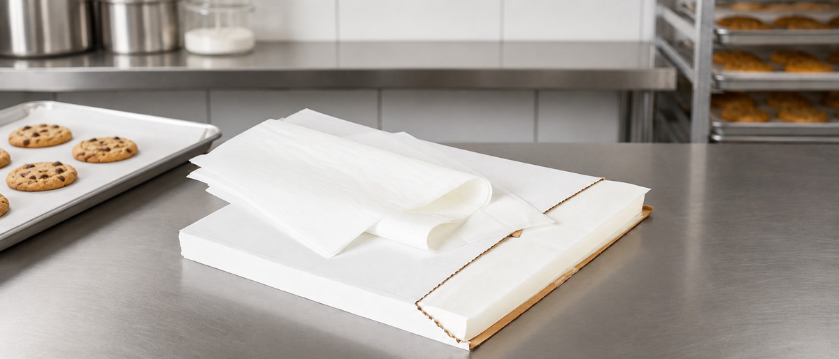 Papel de horno blanco de Cart Service